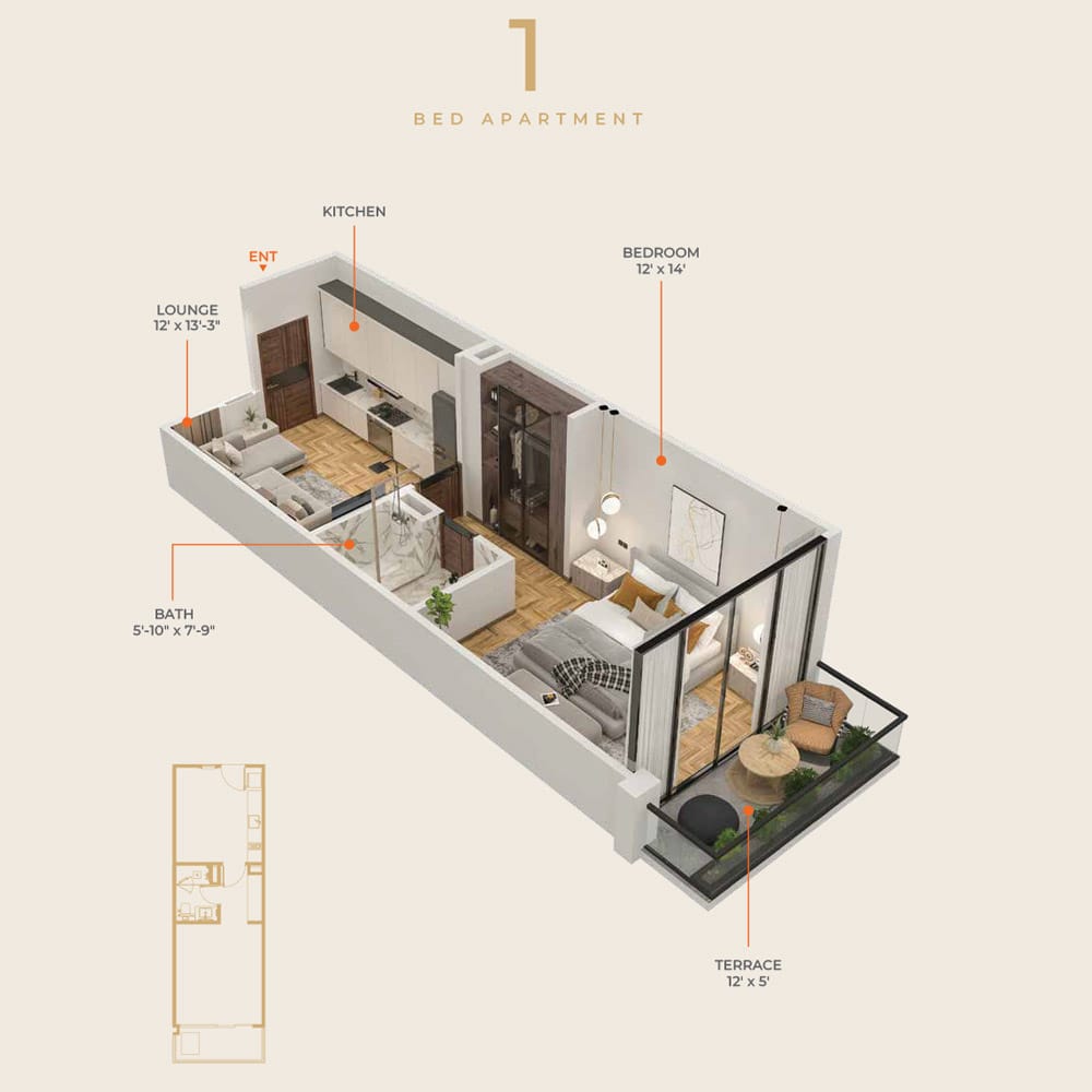 Goldcrest-Bay-Sands-1-Bedroom-Floor-Plan Goldcrest Bay Sands 1 Bedroom Apartment Floor Plan